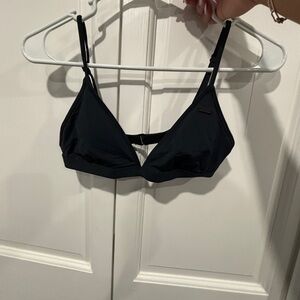 Black triangle bikini top